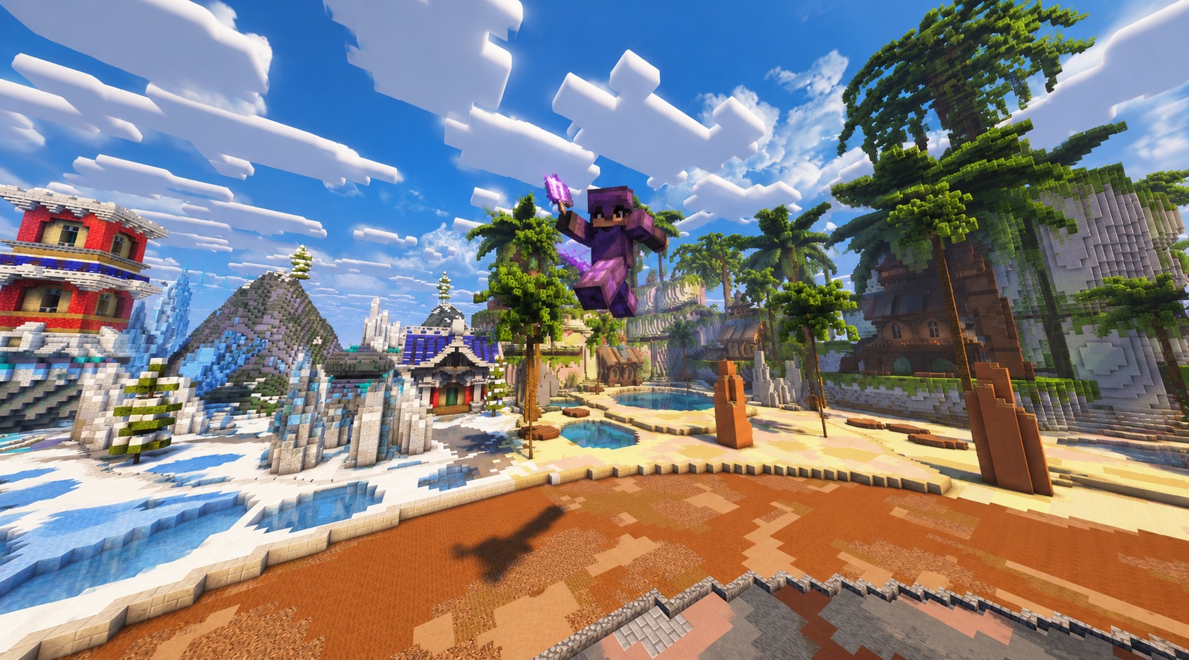 User-provided Minecraft PvP screenshot from Grave FFA
